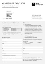 Vorschaubild des Mitglied werden-Formulars